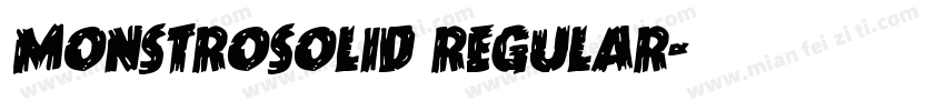 MonstroSolid Regular字体转换